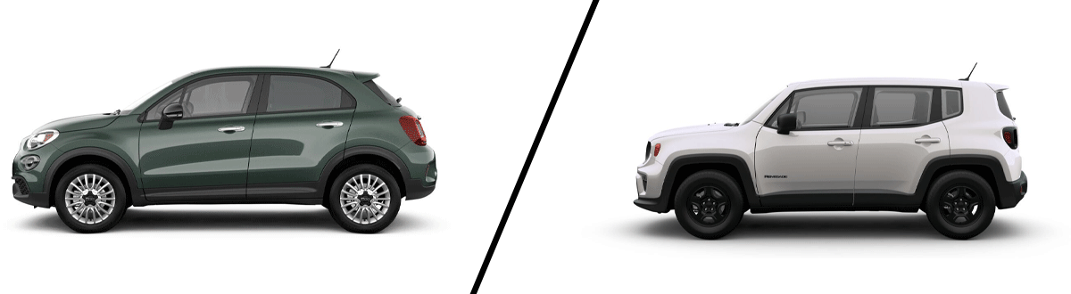 2022 FIAT 500X vs 2022 Jeep Renegade